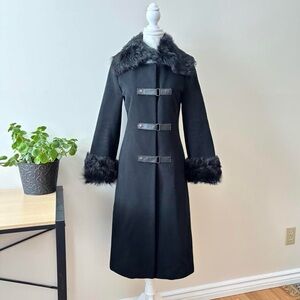 Mackage Black Fur Lined Coat